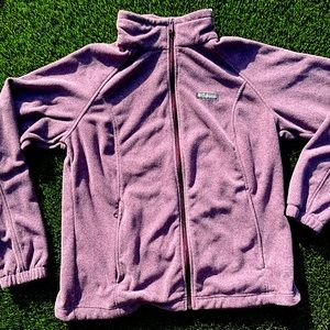 Columbia zip up fleece Jacket women’s XL purple